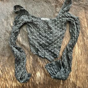 Urban Outfitters Sheer Black Top